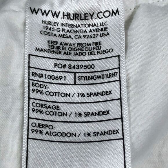 Hurley Women's Geometric Low Rider Shorts Sz Jr 3 - Picture 4 of 6